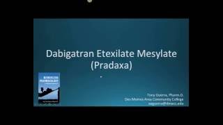 How to pronounce dabigatran Pradaxa Memorizing Pharmacology Extended Explanation [upl. by Ahcire]