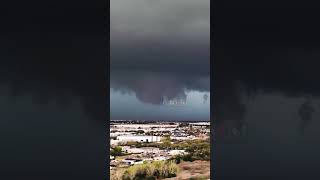 Tornado Warning and Power Flashes threaten Dallas TX yesterday [upl. by Suoilenroc]