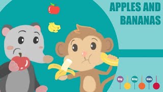 I Like To Eat Apples And Bananas Song  Nursery Rhymes  ItsyBitsyKids  ItsyBitsyKids [upl. by Weil357]