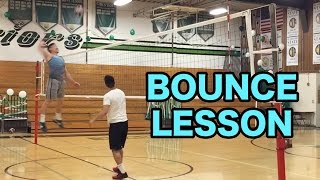 How To BOUNCE A VOLLEYBALL Volleyball Tutorial [upl. by Analram]