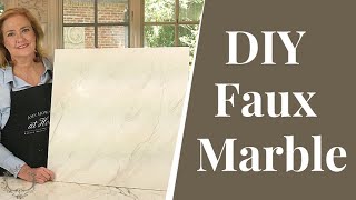 How To Paint Faux Marble  DIY Tutorial [upl. by Edmondo]