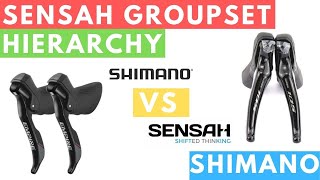 Sensah Groupset Hierarchy VS Shimano [upl. by Alicirp]