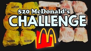 MCDONALDS 20 VALUE MENU CHALLENGE [upl. by Iveksarap]