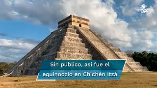 Así se vio el equinoccio de primavera en Chichén Itzá [upl. by Eichman139]