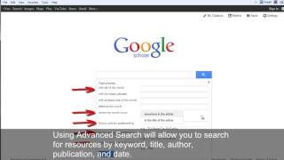 How to use Google Scholar for Academic Research [upl. by Acker51]