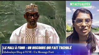 Abdoulaye Diop à lONU  Un Message Fort [upl. by Leftwich]