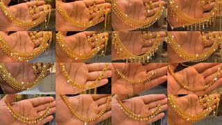 Lightweight Gold Necklace Designs 2025 [upl. by Aisatal]