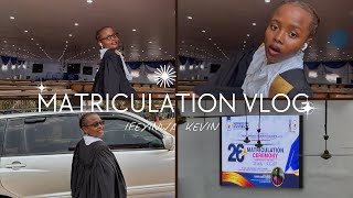 MATRICULATION VLOGPART 1 [upl. by Fabe799]