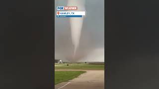 Tornado Causes Damage In Hawley Texas [upl. by Oiragelo556]