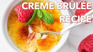 Best Make Ahead Creme Brulee Recipe  ONLY 4 Ingredients [upl. by Aleahc679]