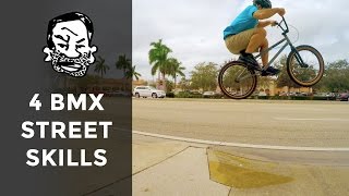 4 BMX Skills to Learn First [upl. by Ardnat]