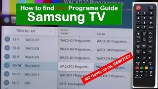 How to find my Program Guide on my Samsung TV [upl. by Ylla]