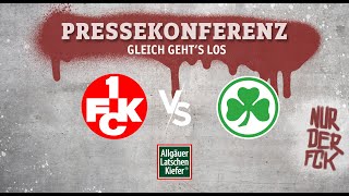 Pressekonferenz nach dem Heimspiel gegen die SpVgg Greuther Fürth [upl. by Dazraf]