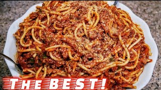 Classic Spaghetti and Meat Sauce  Meat Sauce Recipe  The simple way [upl. by Hashum]