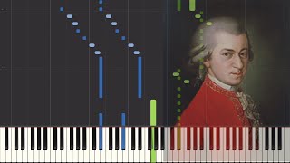 Mozart  The Magic Flute Overture Piano Tutorial Synthesia [upl. by Doti]