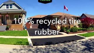 ENVIRO PAVING 100 recycled tire rubber Driveways [upl. by Lou444]