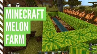 How To Grow MELONS In Minecraft Minecraft Melon Farm [upl. by Aiekram]