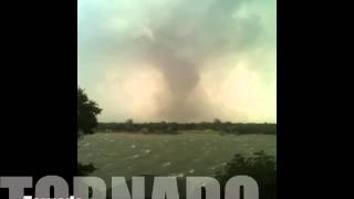 Granbury Tornado footage [upl. by Noinatrad535]