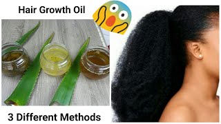 Use This 2 Times A Week And Grow Long Hair All Year Round Aloe Vera Growth Oil 3 Methods [upl. by Aser]