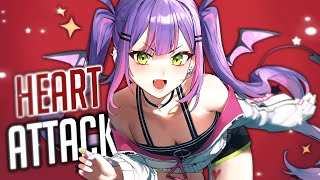 Nightcore  Heart Attack Rock Version Lyrics [upl. by Alviani]