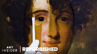 How Old Paintings Are Professionally Restored  Refurbished  Art Insider [upl. by Oemor]