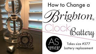 How to Change a Brighton Clock Battery  Ageless Style [upl. by Healy]