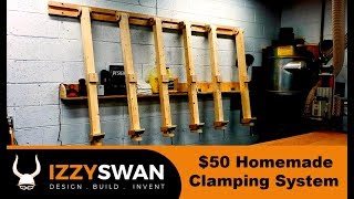 50 Dollar Homemade Clamps System  Woodworking Project [upl. by Laamak363]