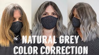 Hair Transformations with Lauryn Blending with Natural Grey Roots Ep 14 [upl. by Turino]