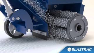 Blastrac Floor Scarifier  Surface Preparation Animation [upl. by Settle]