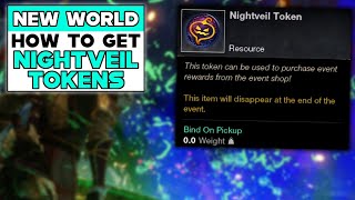 NEW WORLD How To Get NIGHTVEIL TOKENS [upl. by Leak]