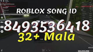 32 Mala Roblox Song IDsCodes [upl. by Yllet]