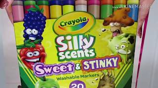 Smell test  Stinky Crayola Markers Review  BACK TO SCHOOL [upl. by Merceer]