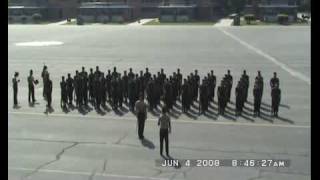 Marine Boot Camp Marching Cadence [upl. by Ahsim515]