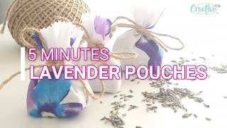 5 Minute DIY lavender bags [upl. by Lilias]