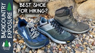 Choosing THE RIGHT SHOE For Backpacking [upl. by Ilyah]