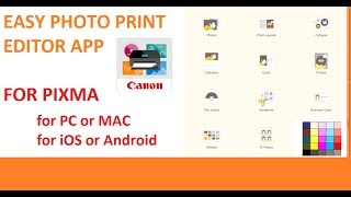 Canon Easy Photo Print Editor for PIXMA [upl. by Gerge606]