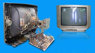 Restoration old TV and Repair old SONY Television Success [upl. by Gyasi620]