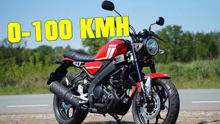 2021 YAMAHA XSR125 0100 KMH  060 MPH [upl. by Weitman]