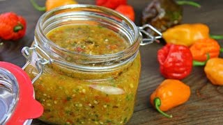 Traditional Caribbean Peppersauce hot sauce Recipe [upl. by Eolhc418]