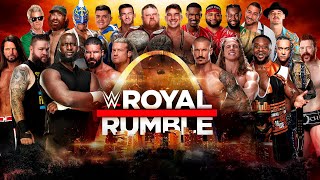 WWE Royal Rumble 2022 Full Match 30 Man [upl. by Elatsyrk]