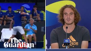 Stefanos Tsitsipas hurts father with racket swipe in ATP Cup meltdown [upl. by Giltzow369]