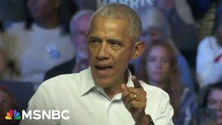 Obama slams ‘racist sexist bigoted’ rhetoric at Trump’s MSG rally [upl. by Euqirrne464]