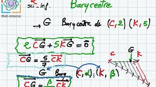 Barycentre Partie 1 2eme Science  Info Cours [upl. by Meit262]