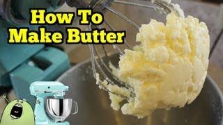 How To Make REAL BUTTER in a KitchenAid Mixer [upl. by Hagen]