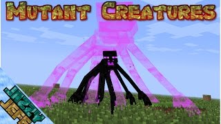 Minecraft Mutant Creatures Mod  Mutant Enderman [upl. by Anifur]