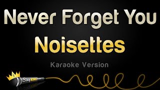 Noisettes  Never Forget You Karaoke Version [upl. by Analak151]