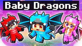 We Turned Into BABY DRAGONS In Minecraft [upl. by Amesari]