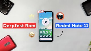 Derpfest OS for Redmi Note 11  Full Review Android 14 [upl. by Hewie]