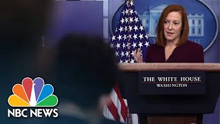 Jen Psaki Holds Her Final White House Press Briefing  May 13  NBC News [upl. by Nonnahsal693]