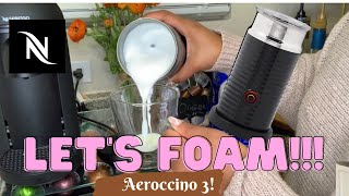 How To Foam Milk With Aeroccino 3 Make Coffee With Foam Tips amp Tricks  Easy Foamed Latte Recipe [upl. by Siron786]